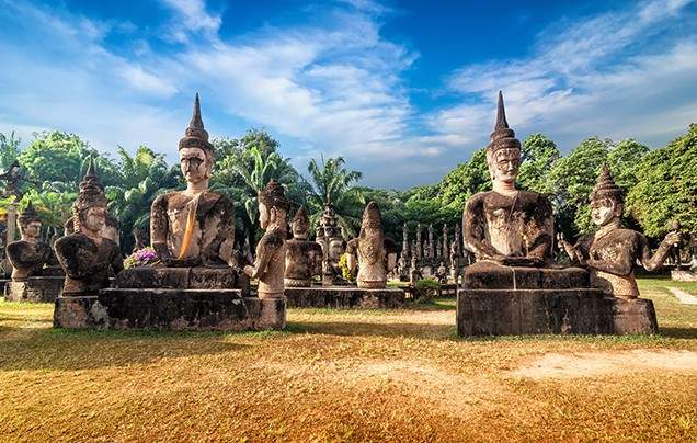 Days 1-2 Fly overnight to Vientiane