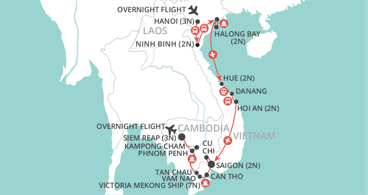 Grand Mekong Odyssey map