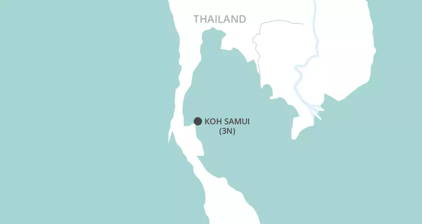 Koh Samui Beach Short Stay map