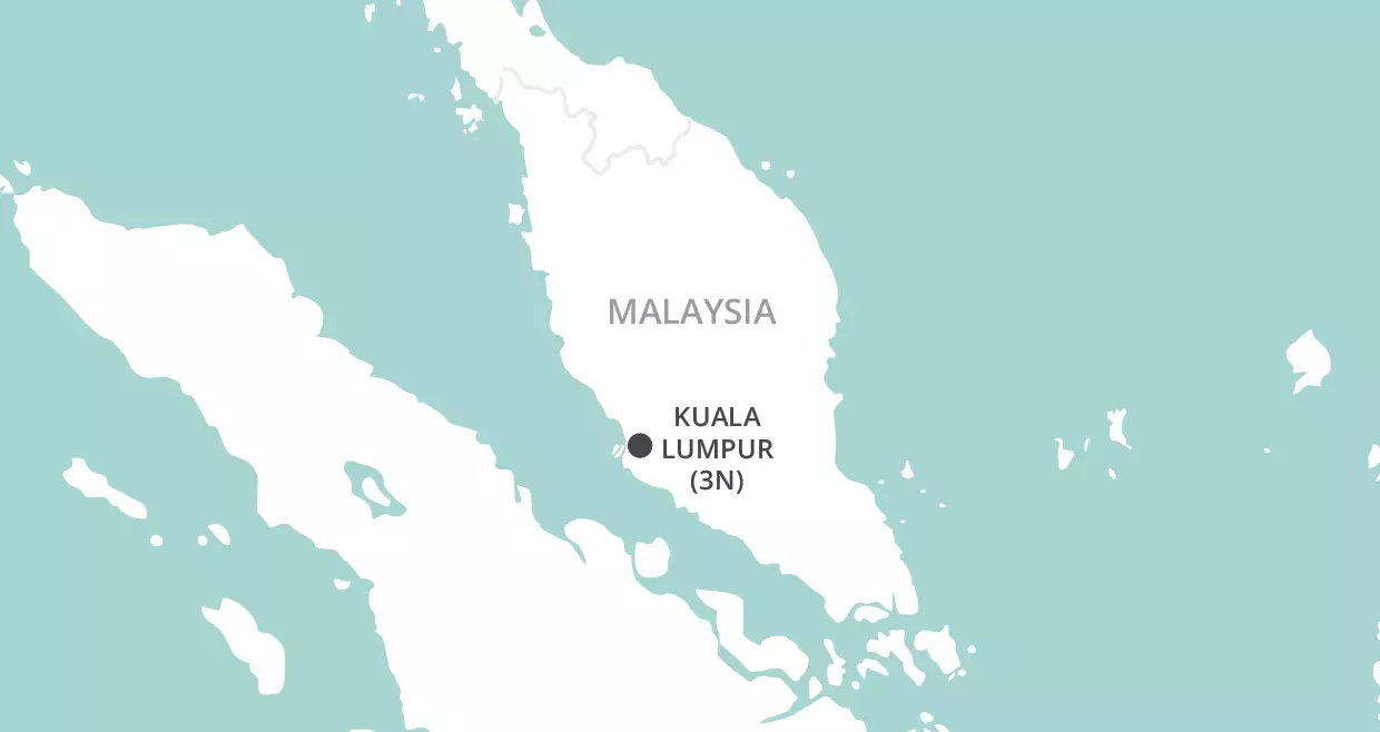 Kuala Lumpur Stopover map