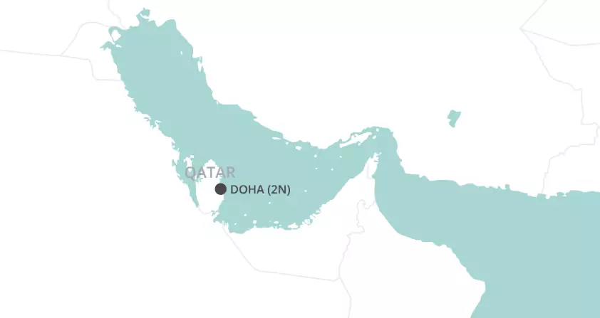 Doha Stopover map