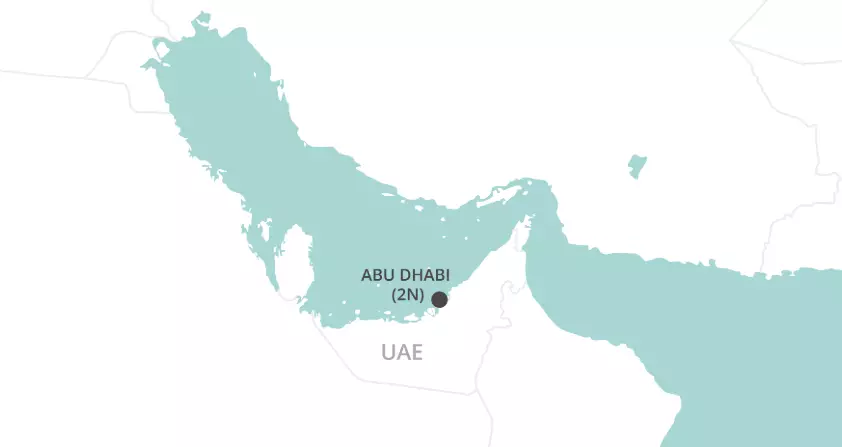 Abu Dhabi Stopover map