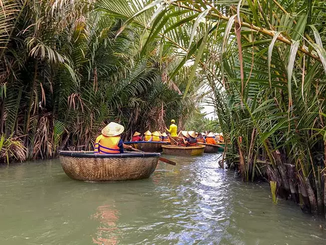 Reconnect with nature in Central Vietnam’s verdant countryside. Experience it your way, from leisurely bike rides to lunch with nuns at a local pagoda. Afterwards, why not try your hand at paddling a traditional basket boat through a coconut forest?