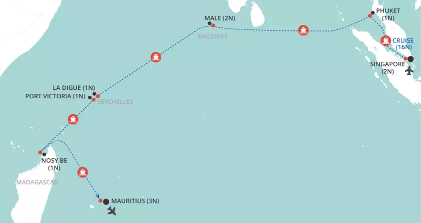 Indian Ocean Explorer map