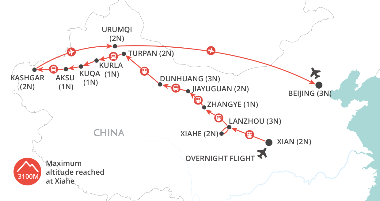 Silk Road Explorer map