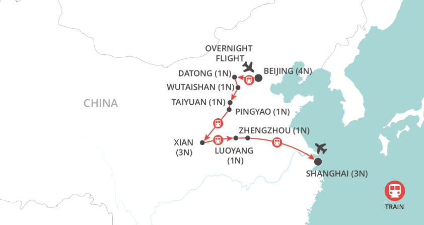 Ancient China map