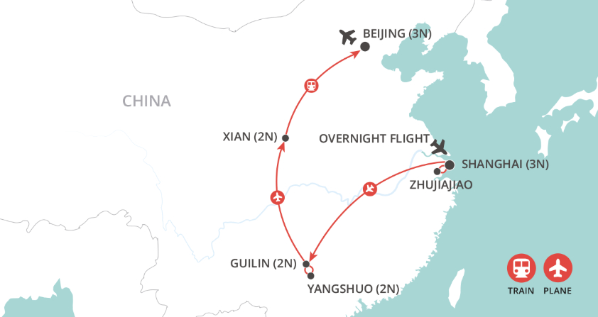 Glories of China map