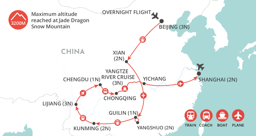 Classic China map
